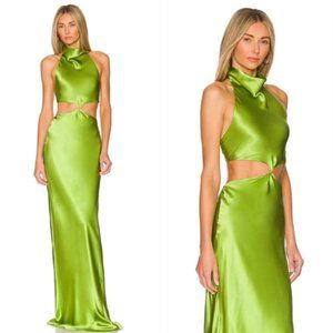 Silk Maxi Gown Dress